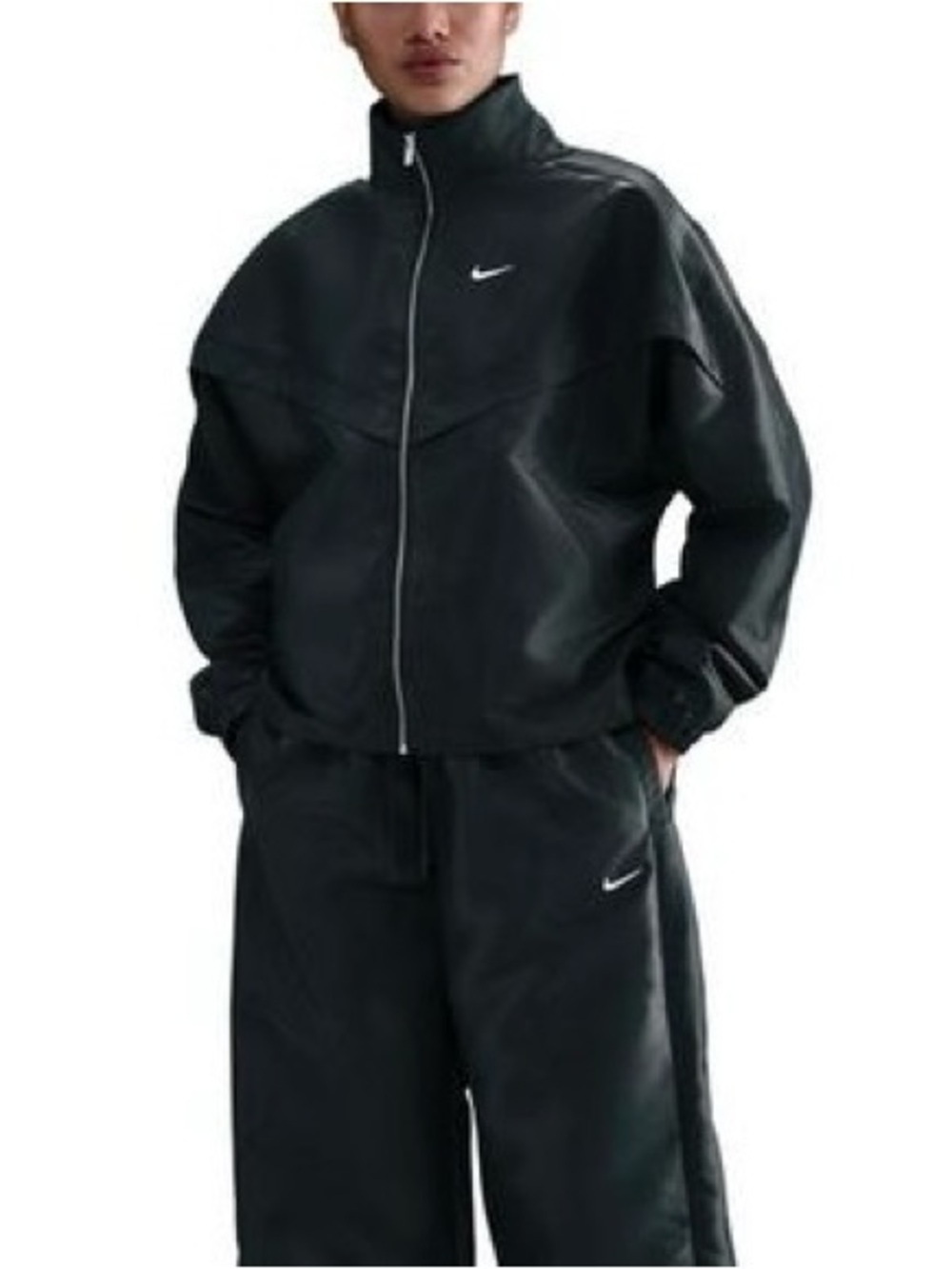 Nike Women's Sportswear Windrunner Shine Jacket dark green - Picture 2 of 5